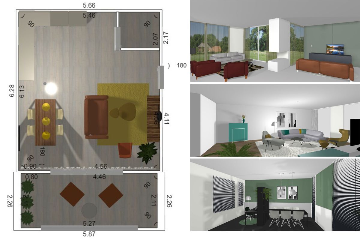 Visualisatie in 3D Afbeelding